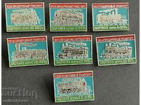 39303 URSS lot de 7 semne Locomotive ale Căilor Ferate Sovietice Ruse