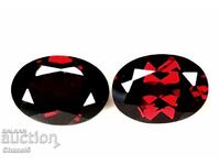 2 pcs NATURAL GARNETS - MOZAMBIQUE - 1.80 carats (350)