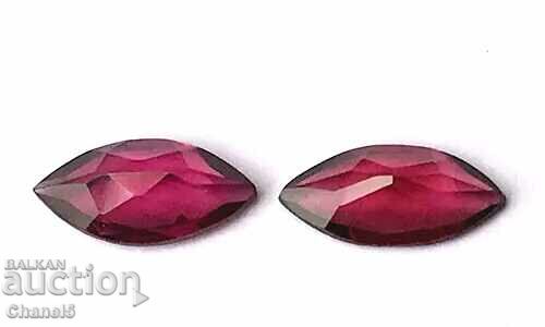 2 pcs NATURAL GARNETS - MARQUIS SRI LANKA - 1.80 ct (342) with price 24.00 BGN | € 12.27 2 pcs NATURAL GARNETS - MARQUIS SRI LANKA - 1.80 ct (342) with price 24.00 BGN | € 12.27