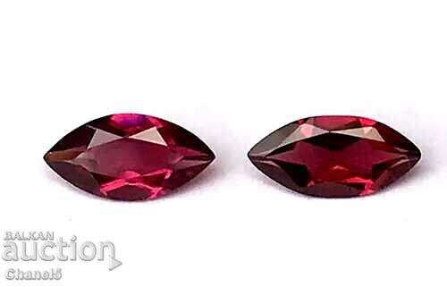 2 τμχ NATURAL GARNETS - MARQUIS SRI LANKA - 1,80 ct (342)