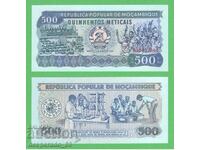 (¯`'•.¸ MOZAMBIC 500 meticais 1989 UNC ¸.•'´¯)