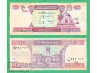 (¯`'•.¸ AFGANISTAN 20 Afghani 2008 UNC ¸.•'´¯)