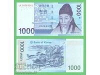 (¯`'•.¸ COREEA DE SUD 1000 Won 2007 UNC ¸.•'´¯)