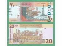 (¯`'•.¸ SUDAN 20 de lire sterline 2017 UNC ¸.•'´¯)