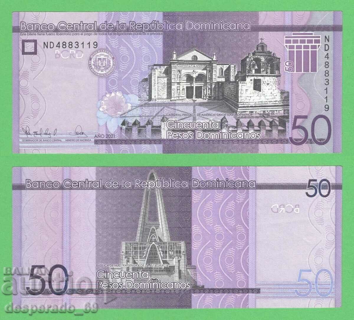 (¯`'•.¸ DOMINICAN REPUBLIC 50 pesos 2021 ¸.•'´¯) (¯`'•.¸ DOMINICAN REPUBLIC 50 pesos 2021 ¸.•'´¯)