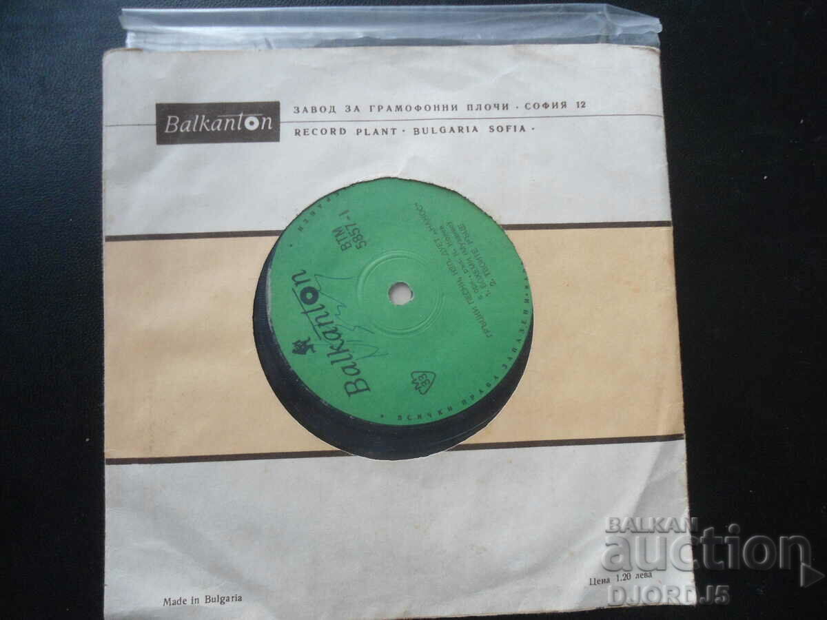 ВТМ 5857, Duet "NANOS", gramophone record, small with price 2.00 BGN | € 1.02 ВТМ 5857, Duet "NANOS", gramophone record, small with price 2.00 BGN | € 1.02