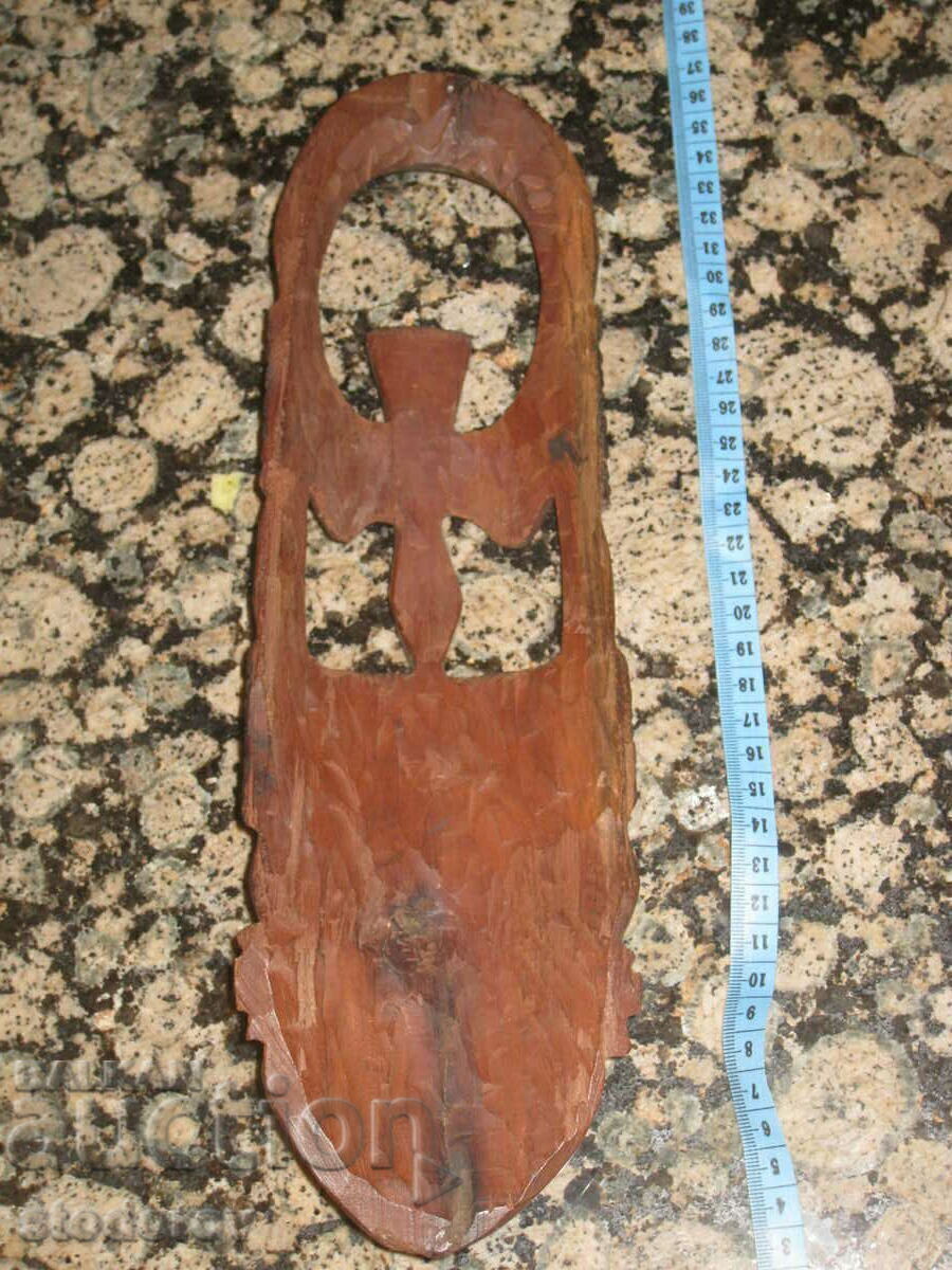 African mahogany mask, openwork carving - 5