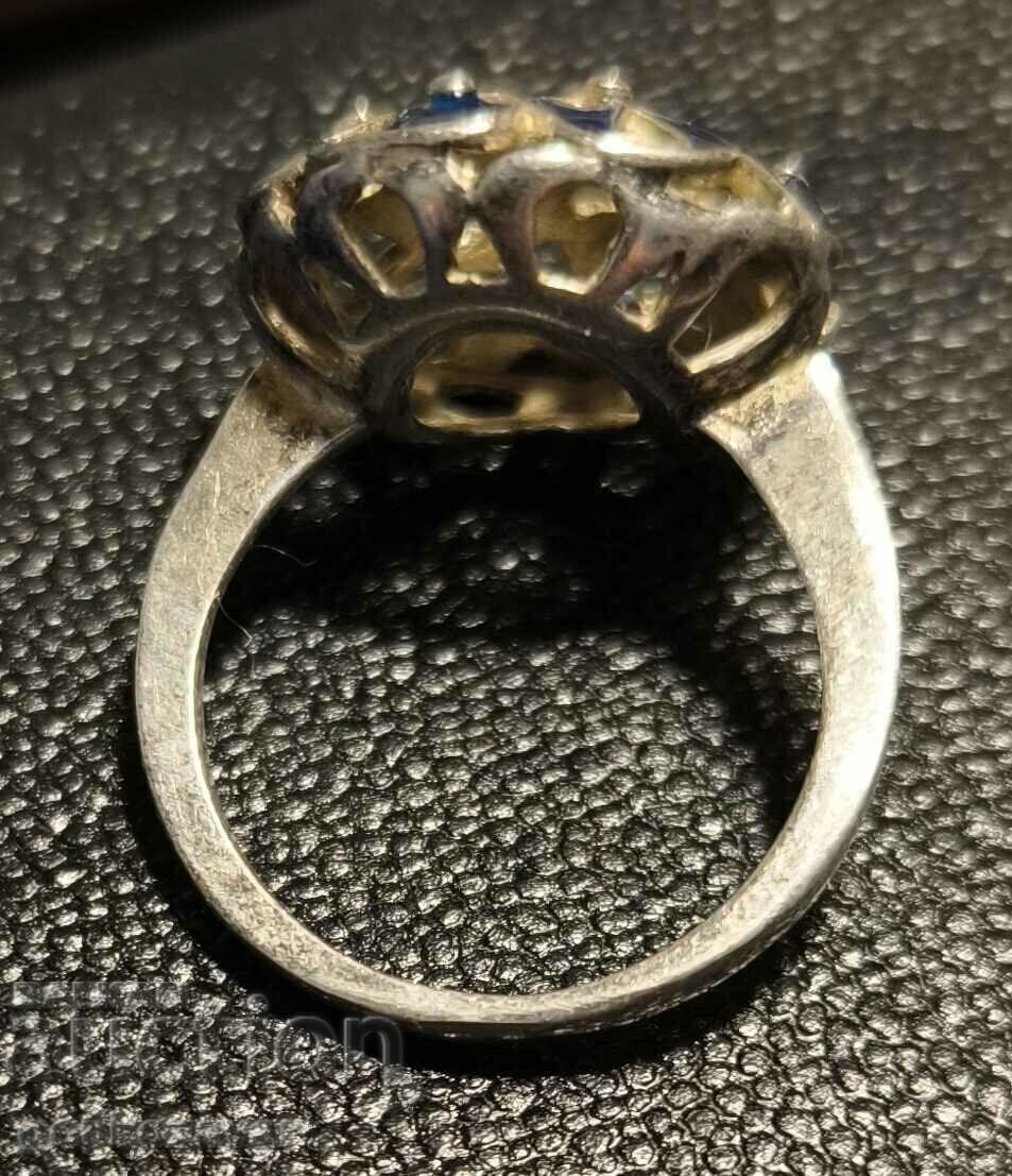 Стар Руски Сребърен пръстен ! Емайл ! За дами ! - 5 Стар Руски Сребърен пръстен ! Емайл ! За дами ! - 5