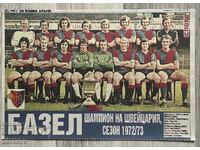 FC Basel Elveția 1973 Campion Subiect Sport