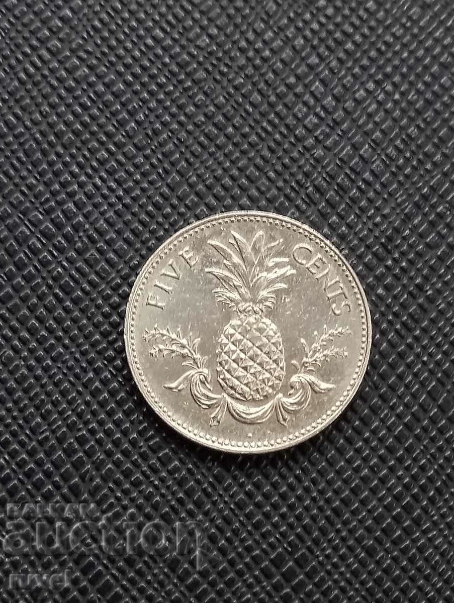 Bahamas 5 cenți 2000 Bahamas 5 cenți 2000