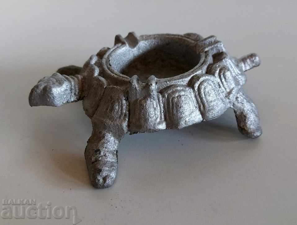 Auction Rare Old Metal Ashtray Turtle Excellent Auction Rare Old Metal Ashtray Turtle Excellent