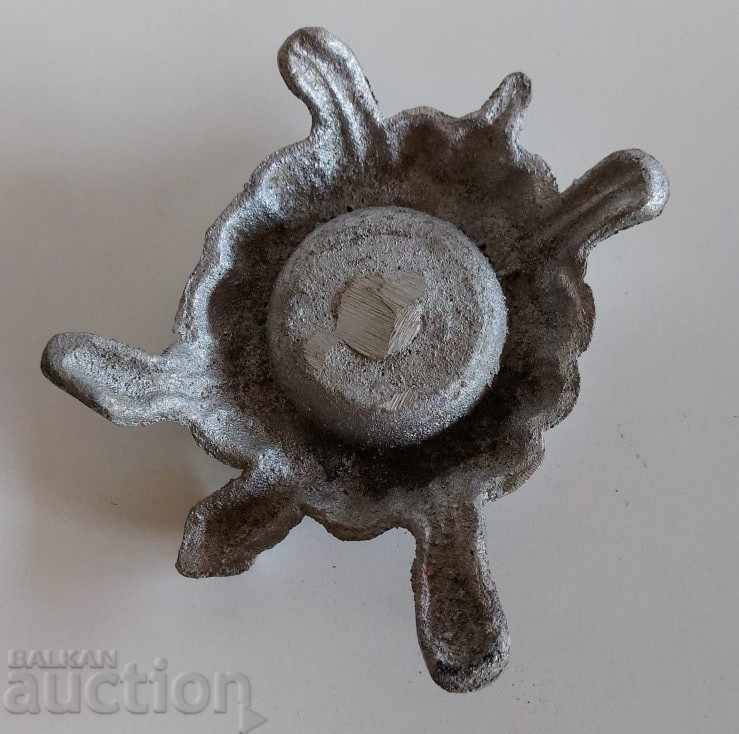 Rare Old Metal Ashtray Turtle Excellent - 6 Rare Old Metal Ashtray Turtle Excellent - 6