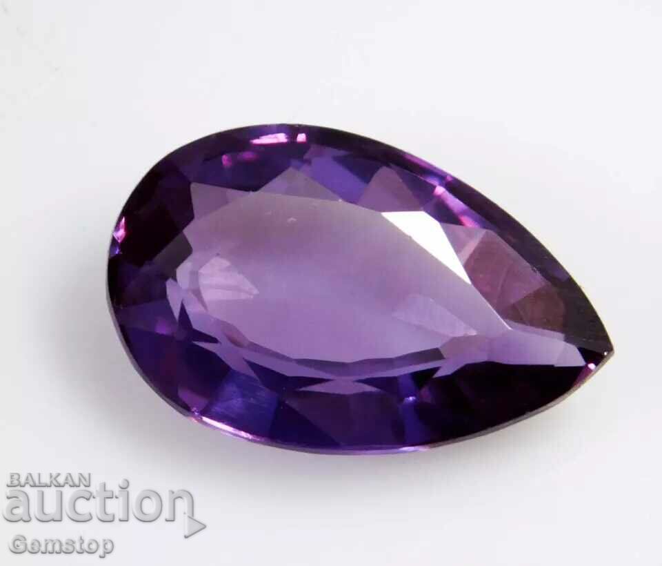 BZC! 7.65k natural alexandrite pear cert.VGTL from 1st grade!