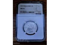 2 BGN 1913 NGC MS61