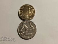 ISLE OF MAN - 1 Pound 2014 and 10 pence 1992