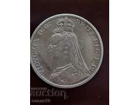 Silver coin 1 crown 1891