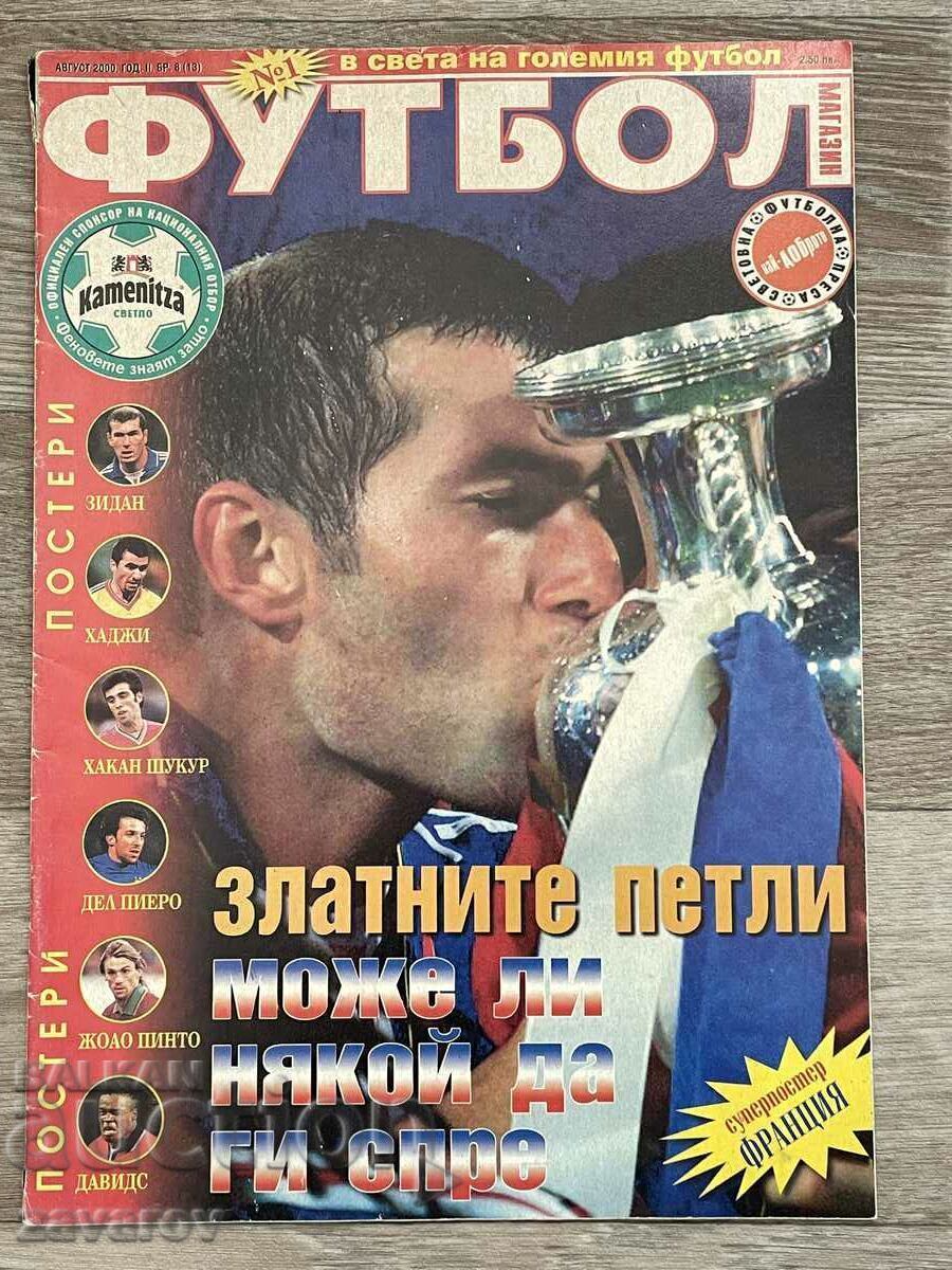 Magazin de fotbal Euro 2000 CE Zidane Franța Italia Țările de Jos