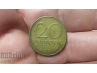 Germany - GDR 20 pfennig, 1969-1990