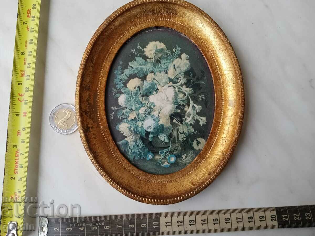 Gilded panel, frame, gold varak, for wall, vintage with price 45.00 BGN | € 23.01 Gilded panel, frame, gold varak, for wall, vintage with price 45.00 BGN | € 23.01