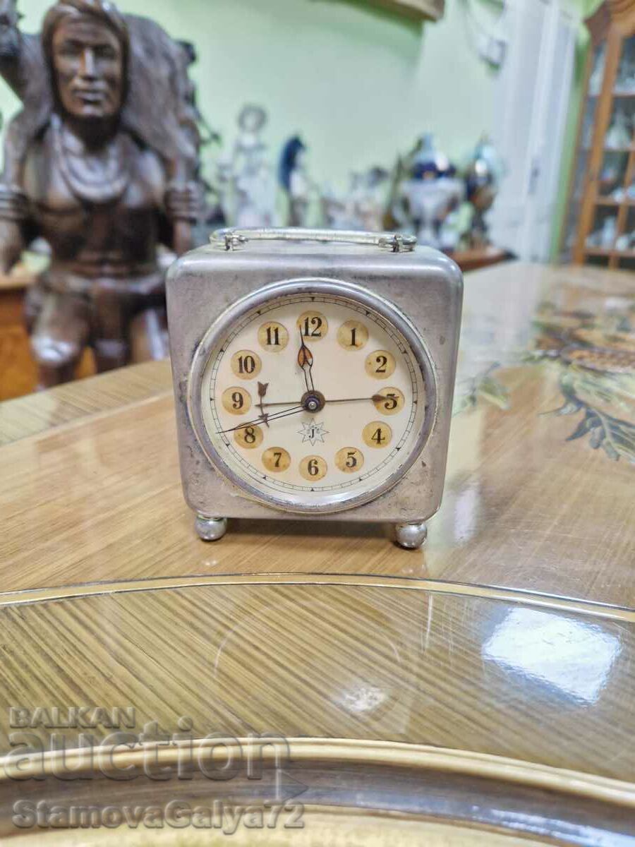 Ceas de trăsura Junghans antic rar - 6