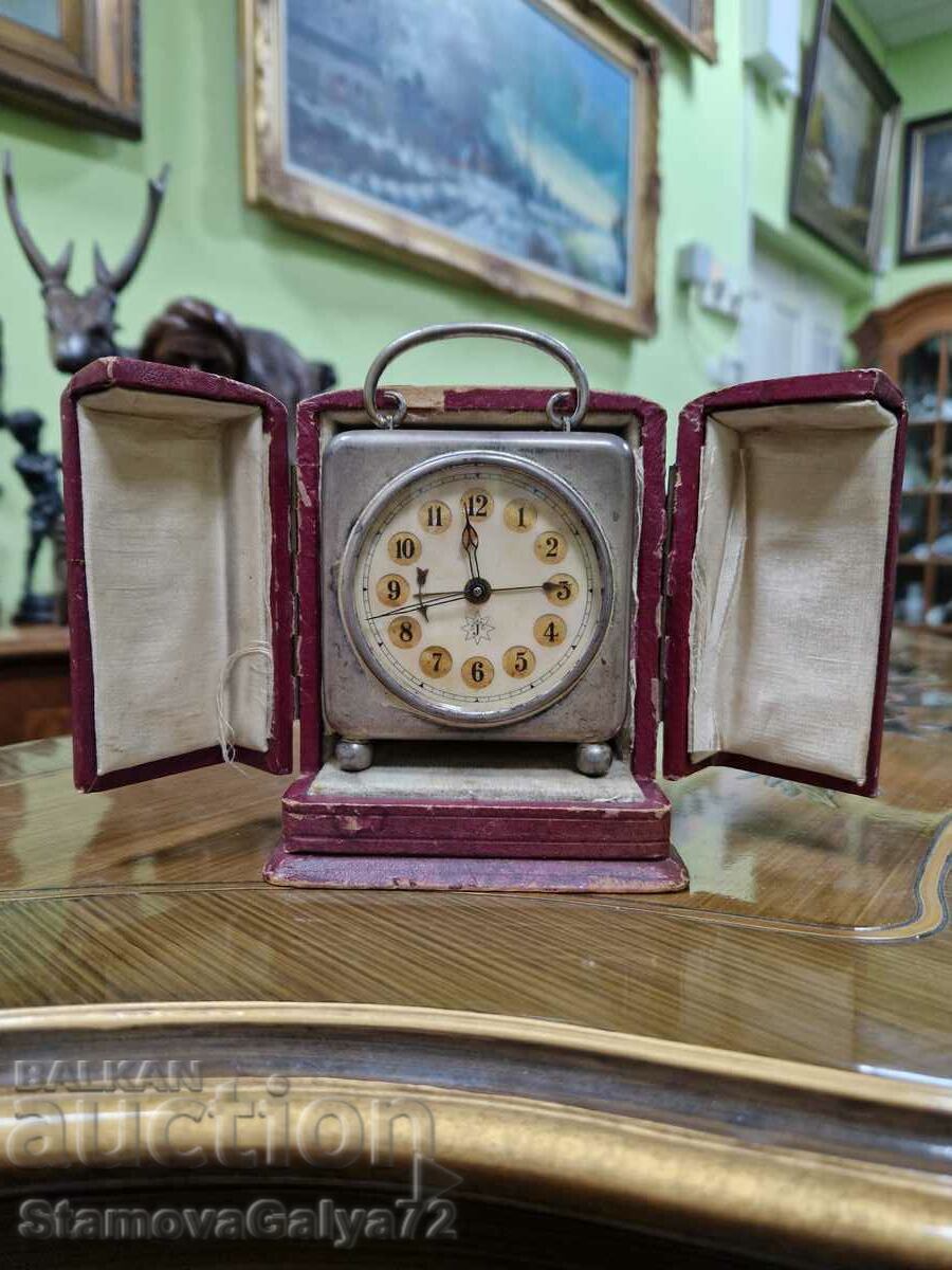 Rare antique Junghans carriage clock