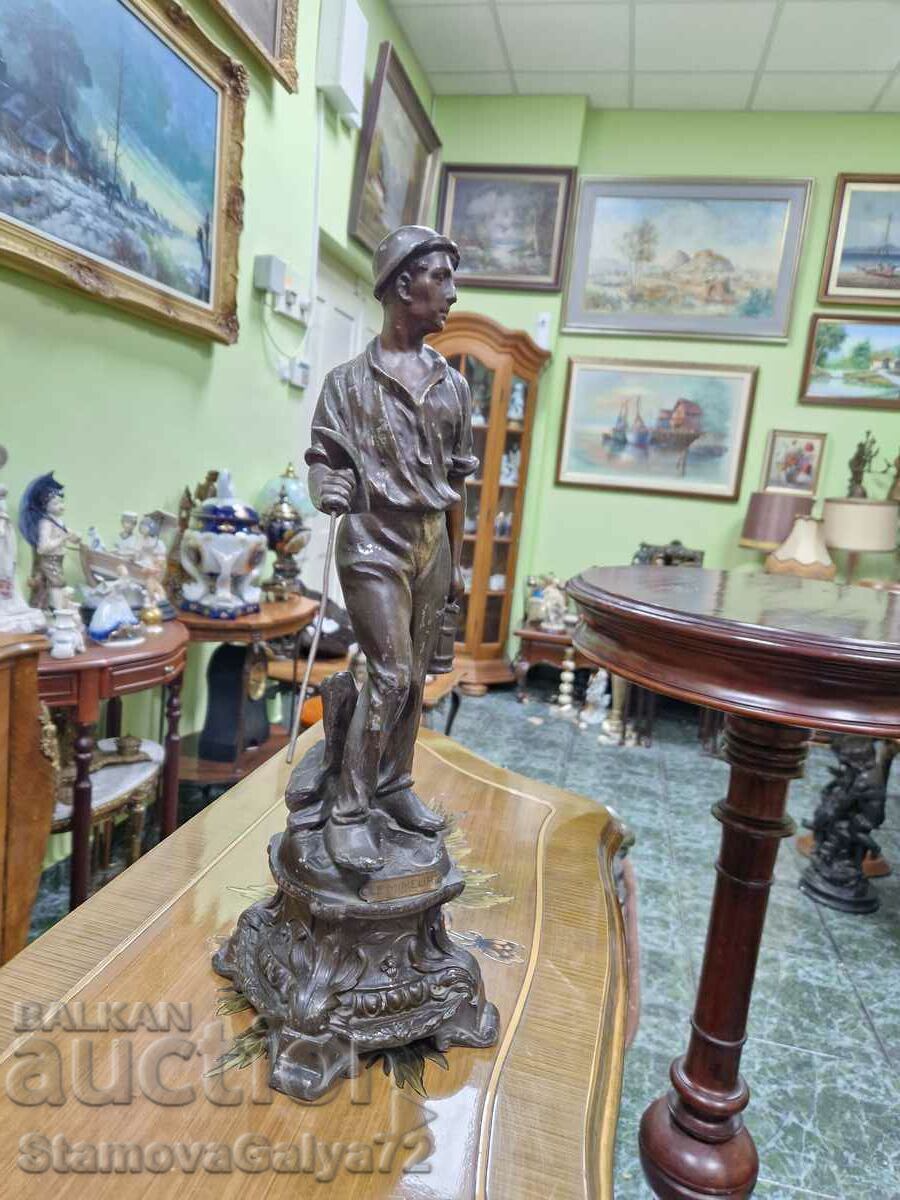 Доставка на Чудесна антикварна френска фигура статуетка