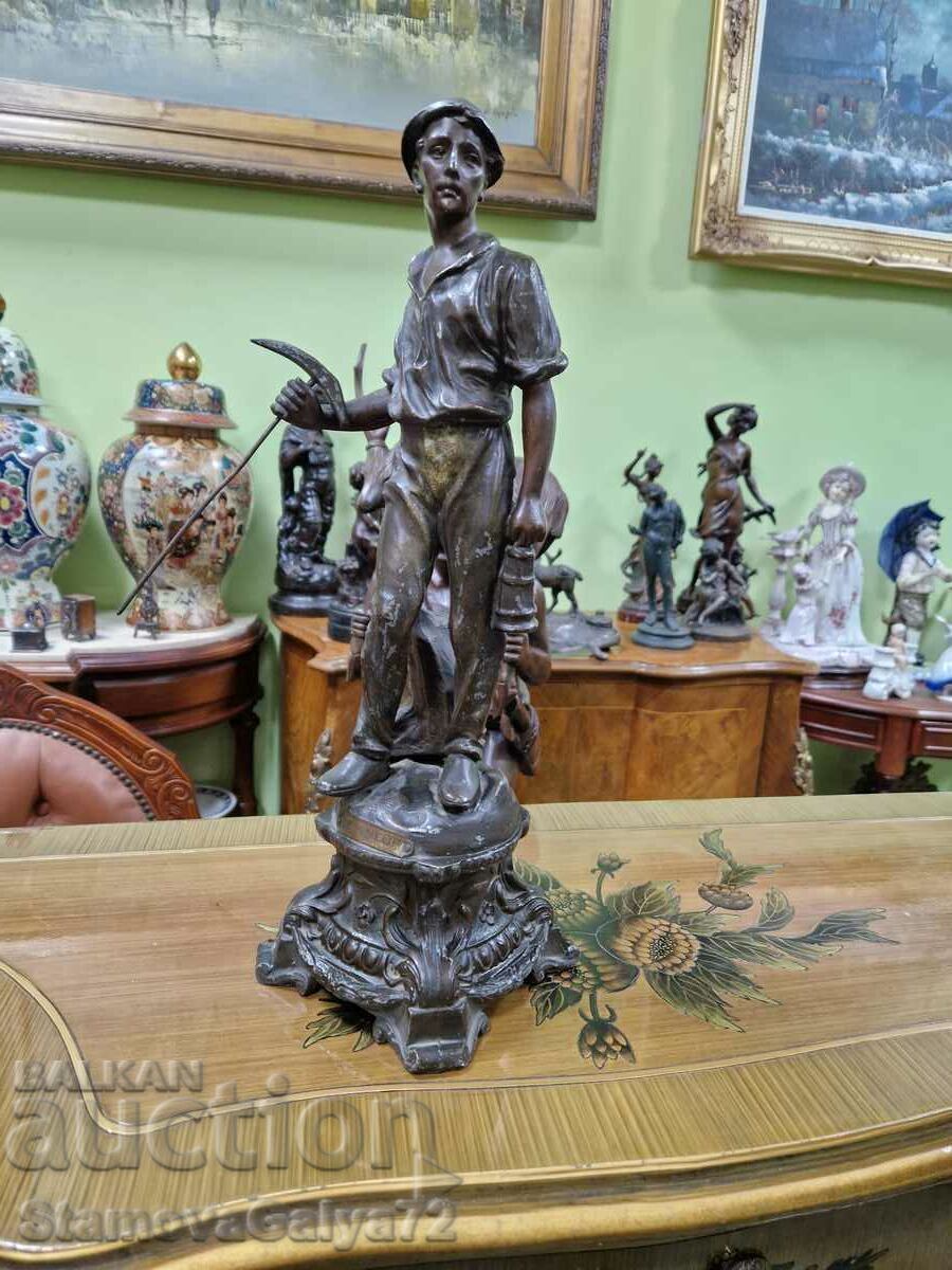 A wonderful antique French figure statuette - 5 A wonderful antique French figure statuette - 5