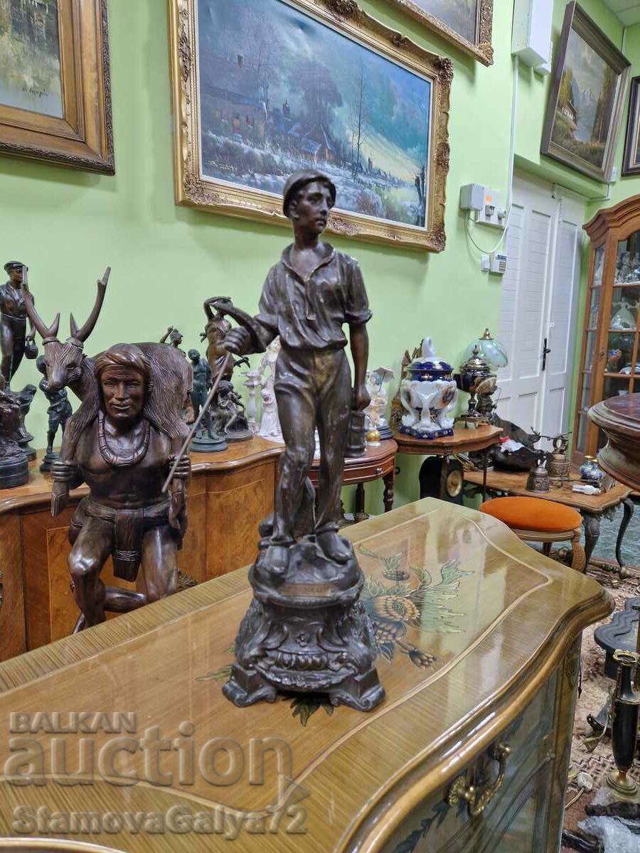 A wonderful antique French figure statuette A wonderful antique French figure statuette