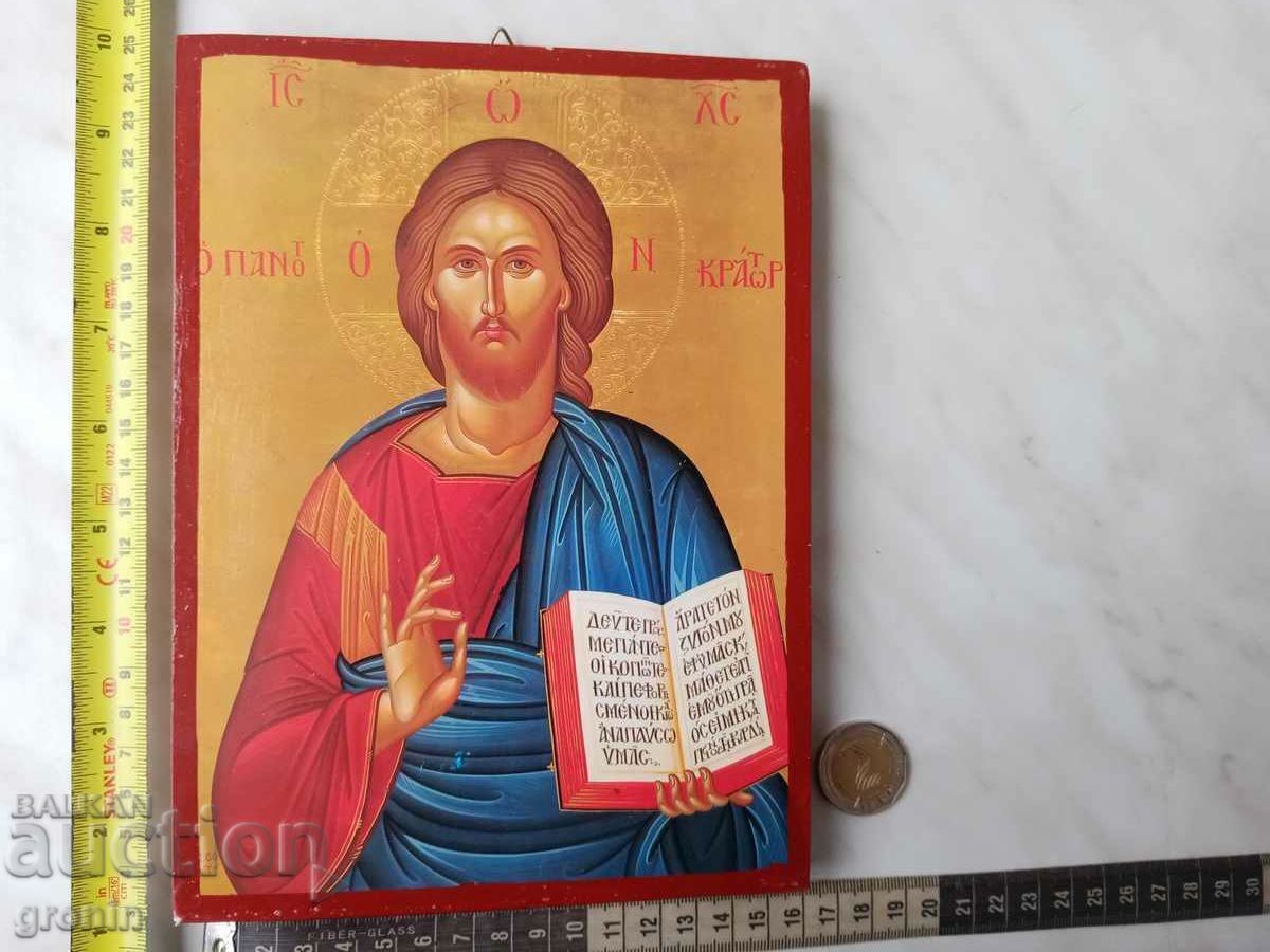 Delivery of Wooden Icon, Jesus Christ
