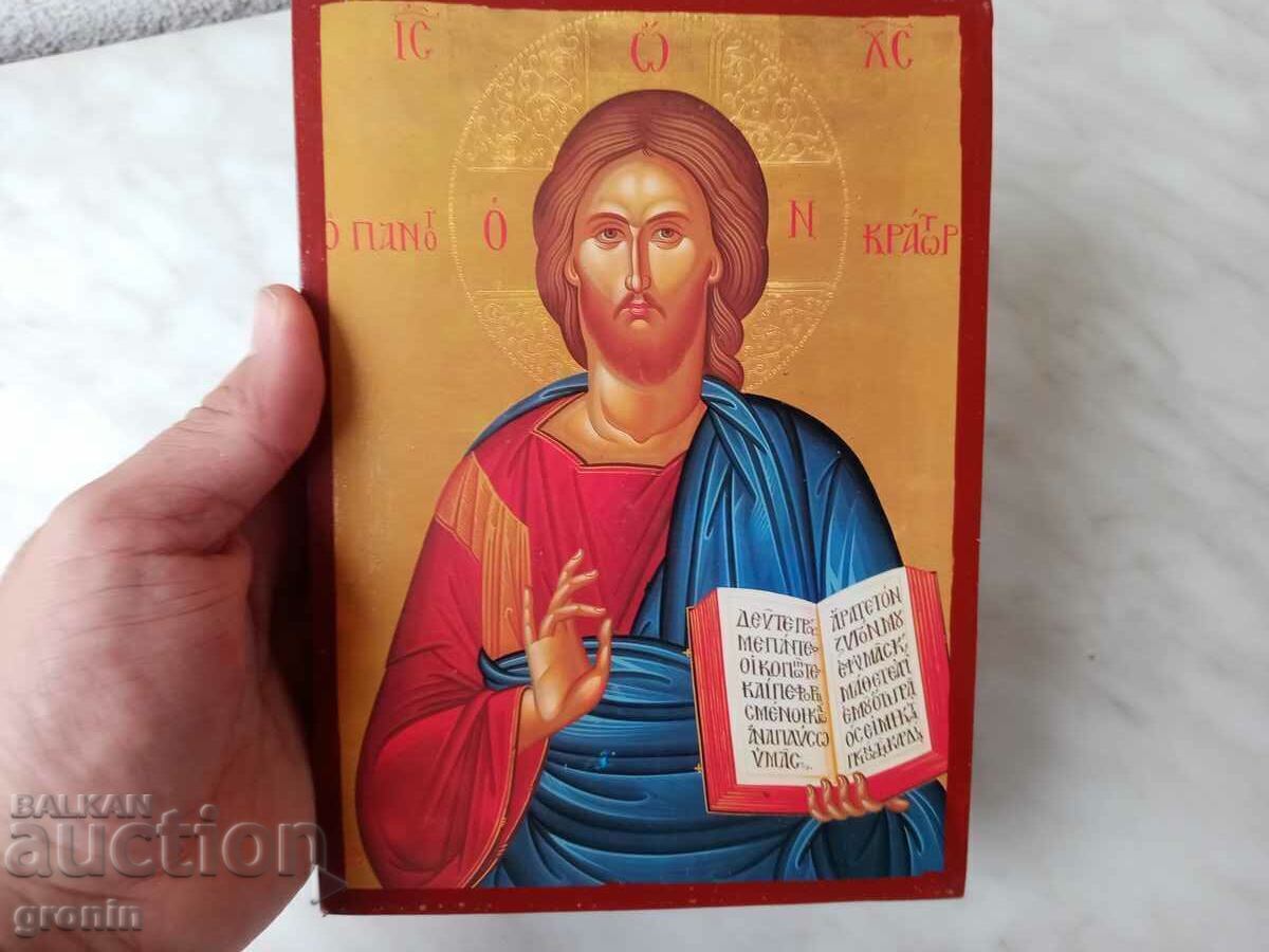 Wooden Icon, Jesus Christ - 5