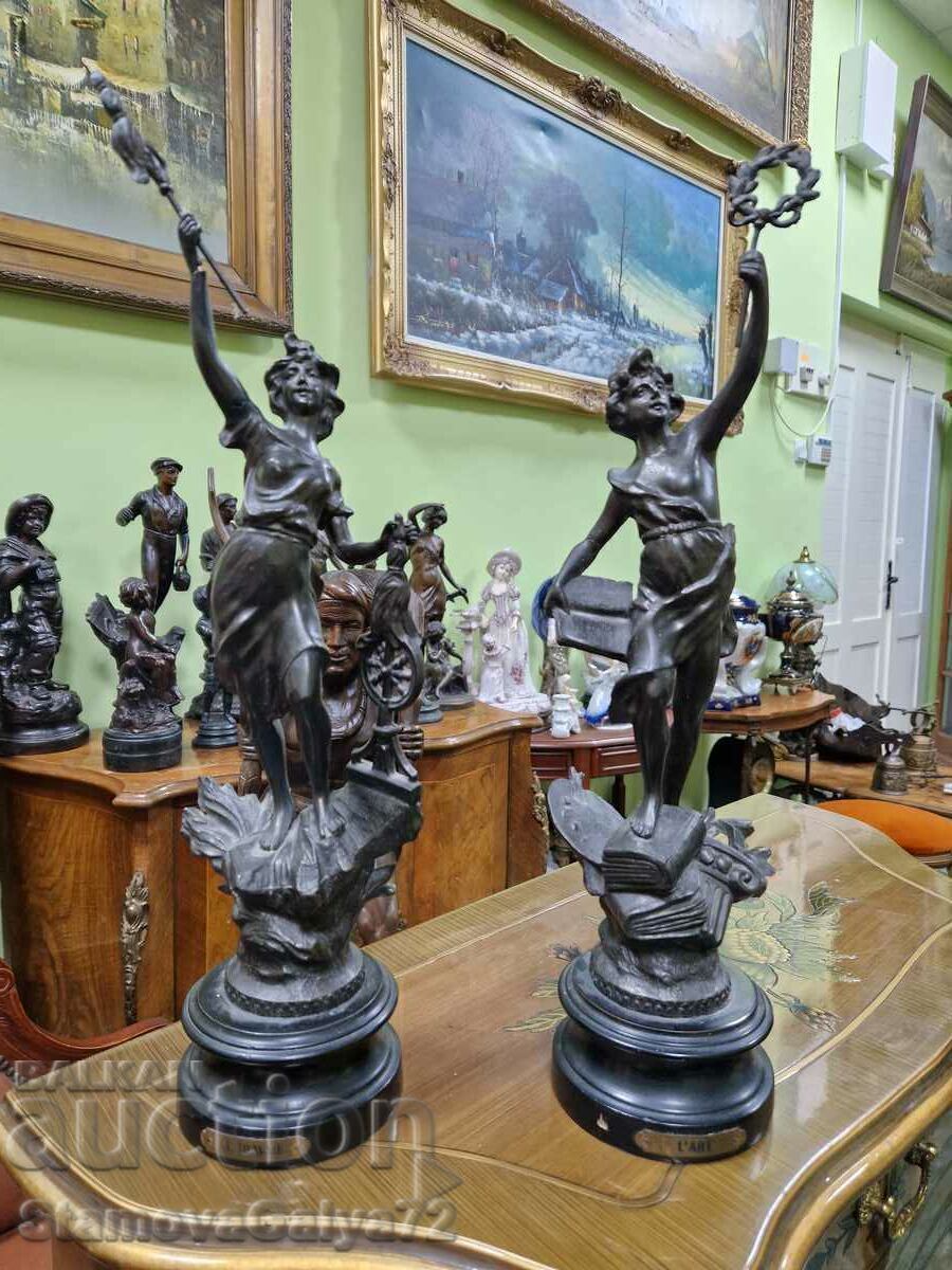A pair of great French figure figurines with price 498.00 BGN | € 254.62 A pair of great French figure figurines with price 498.00 BGN | € 254.62