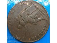 France 1791 2 sols Manneron Birmingham bronze