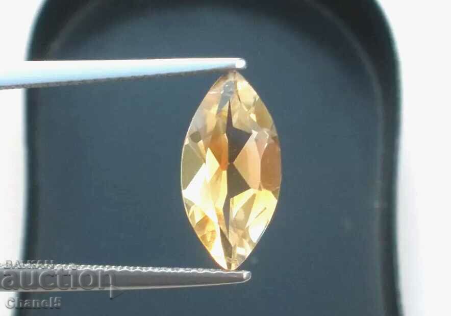 Auction NATURAL CITRINE - MARQUIS - BRAZIL - 0.50 CARAT (347) Auction NATURAL CITRINE - MARQUIS - BRAZIL - 0.50 CARAT (347)