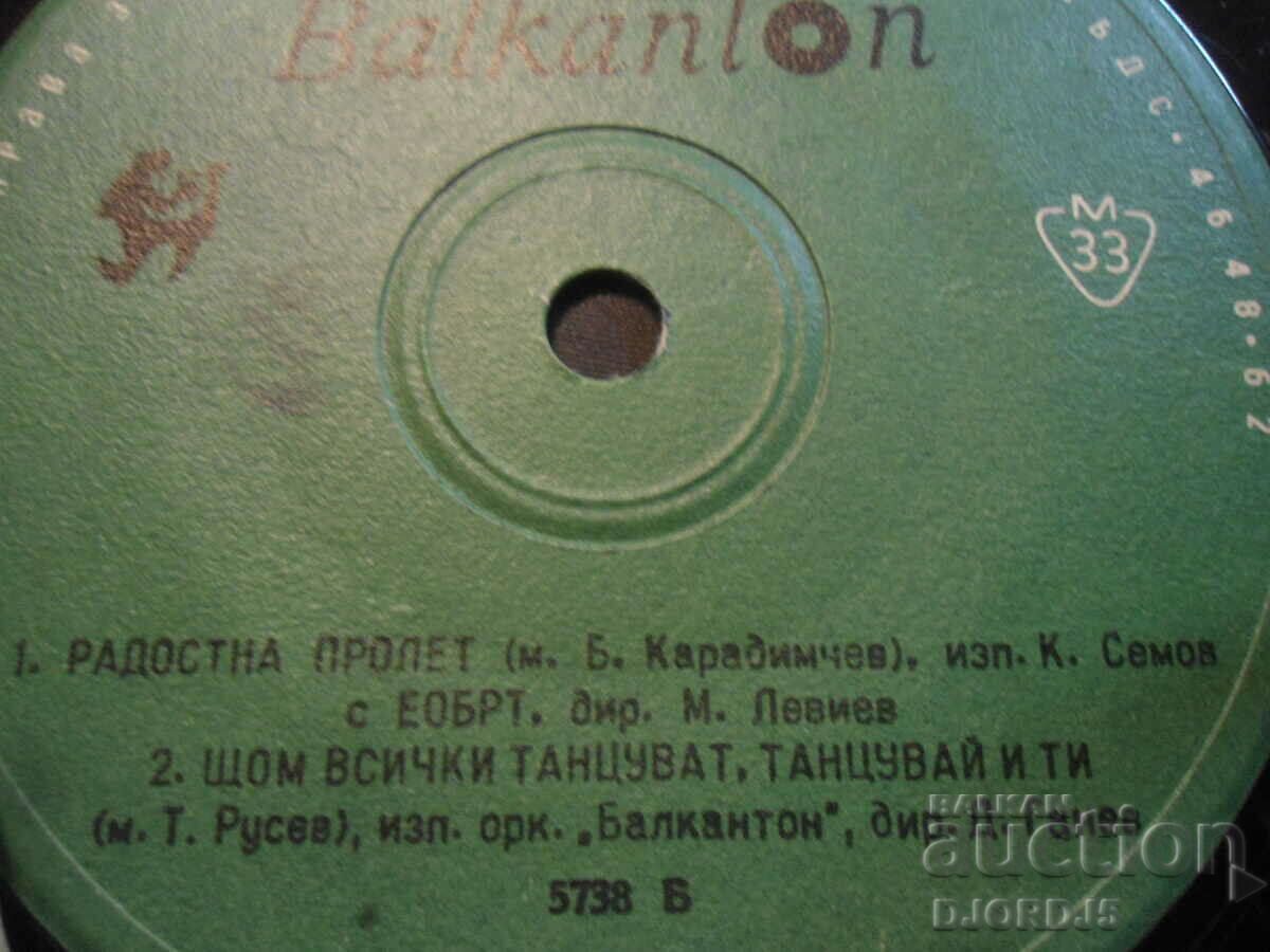 Παράδοση 5738, Σάββατο βράδυ, Δίσκος γραμμοφώνου, Μικρό Παράδοση 5738, Σάββατο βράδυ, Δίσκος γραμμοφώνου, Μικρό