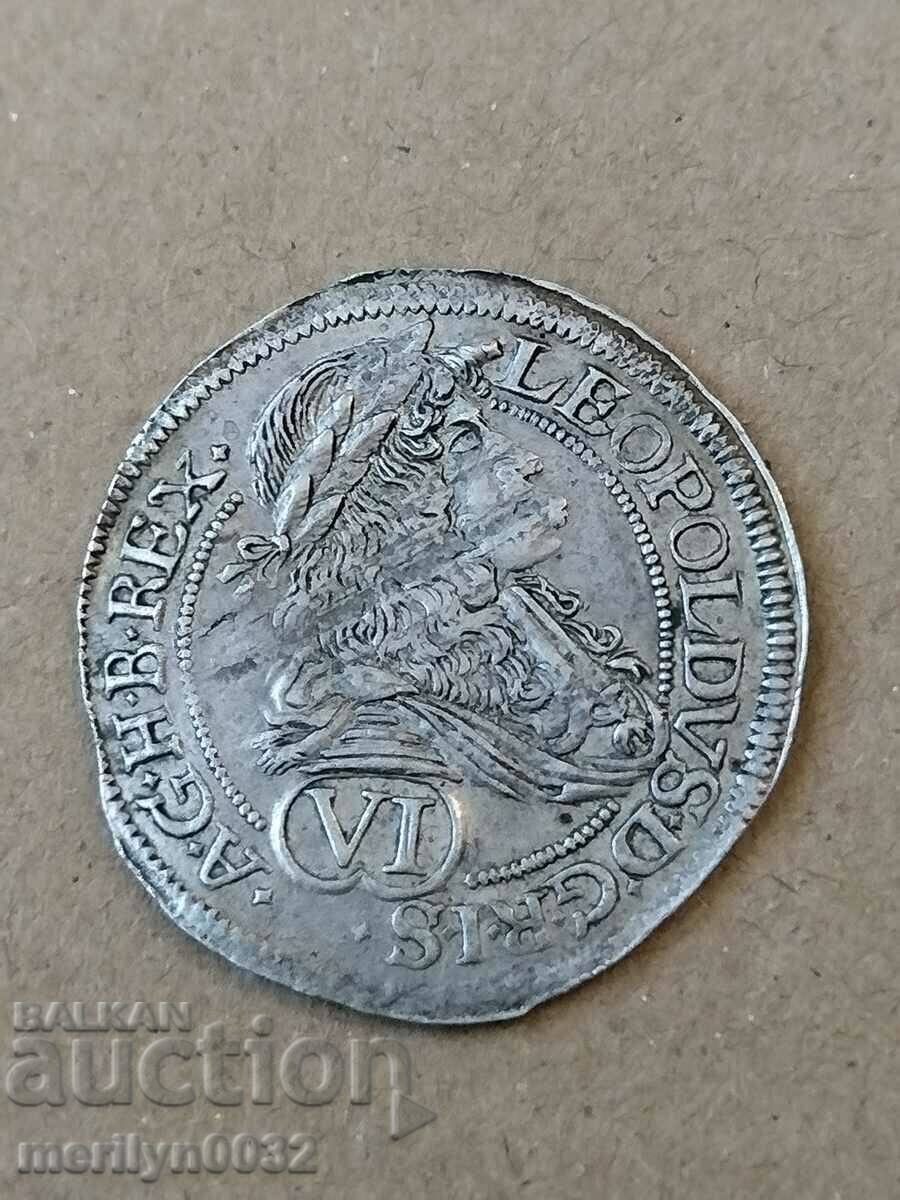 Moneda de argint Leopold de argint gros