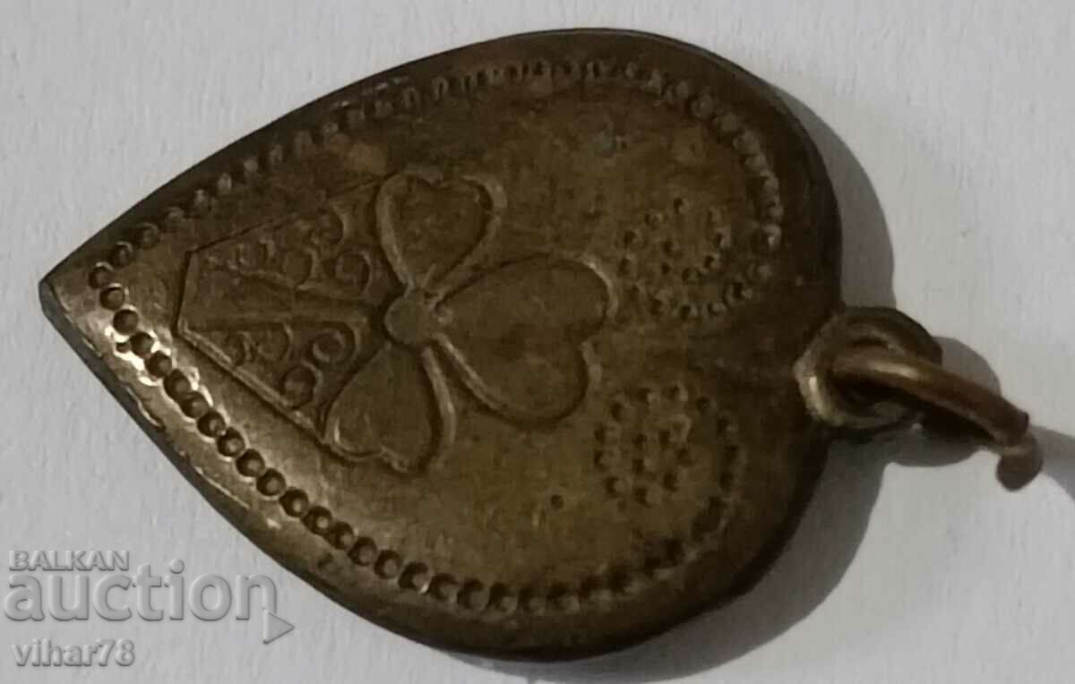 Auction Old bronze pendant Auction Old bronze pendant