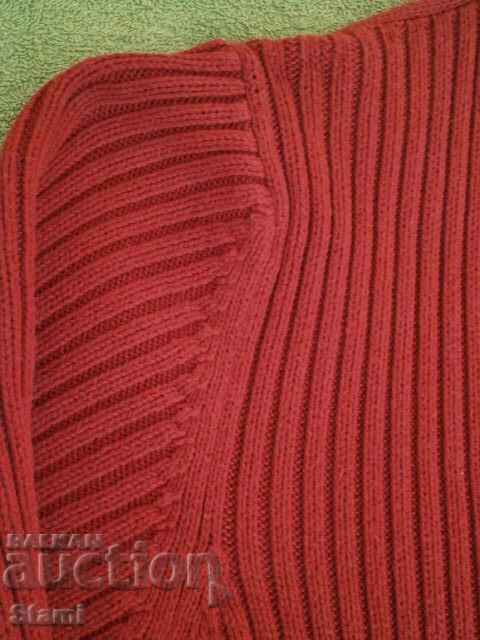 Auction  Blouse Bershka wine red polo collar color size L/40