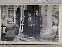 Photo of Tsar Boris and Tsarina Joanna in front of the cathedral