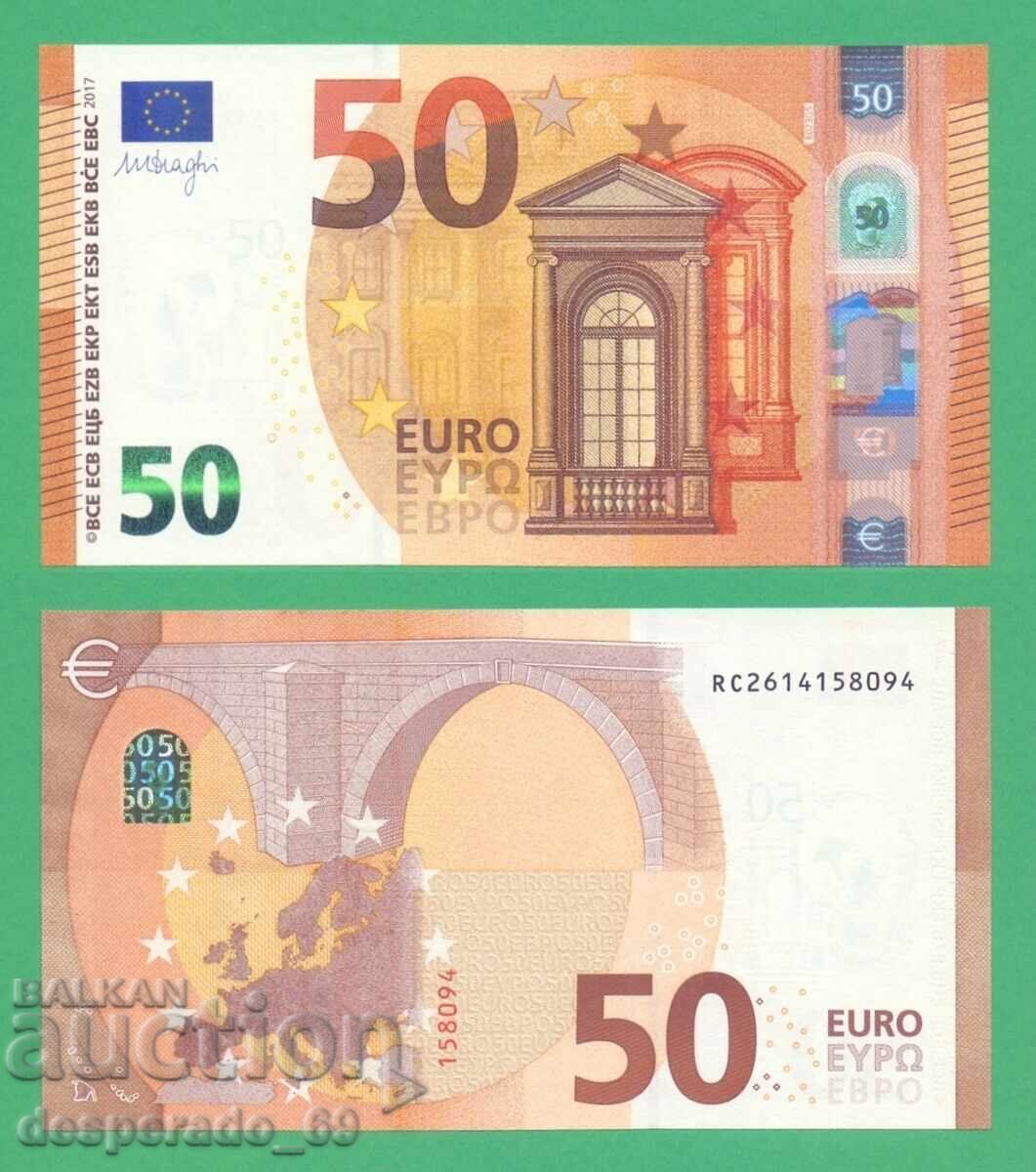 (¯`'•.¸ UNIUNEA EUROPEANĂ (Luxemburg) 50 euro 2017 UNC ¯)