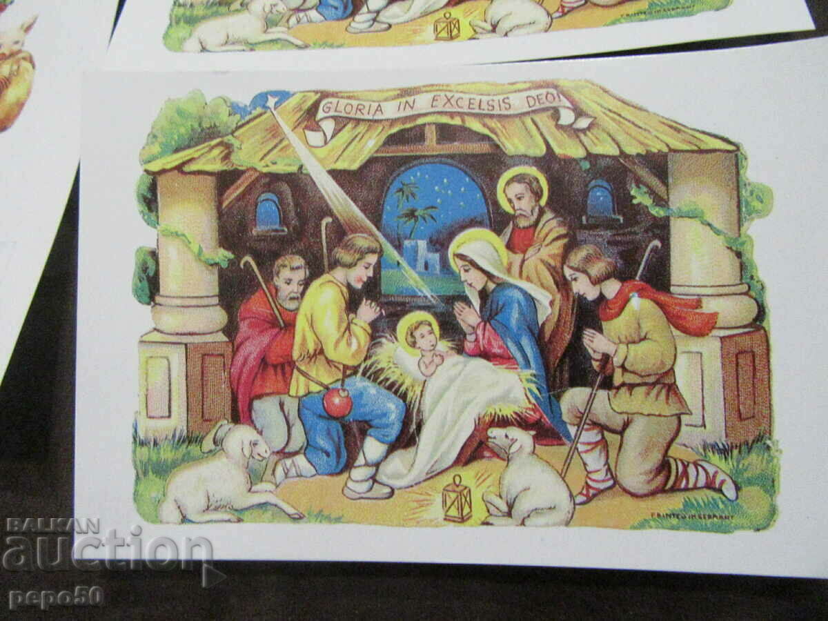 Auction 4 pcs. HOLIDAY-RELIGIOUS CARDS Auction 4 pcs. HOLIDAY-RELIGIOUS CARDS