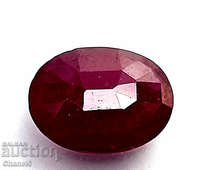 NATURAL RUBY - OVAL INDIA - 5.40 ct (289) with price 38.00 BGN | € 19.43