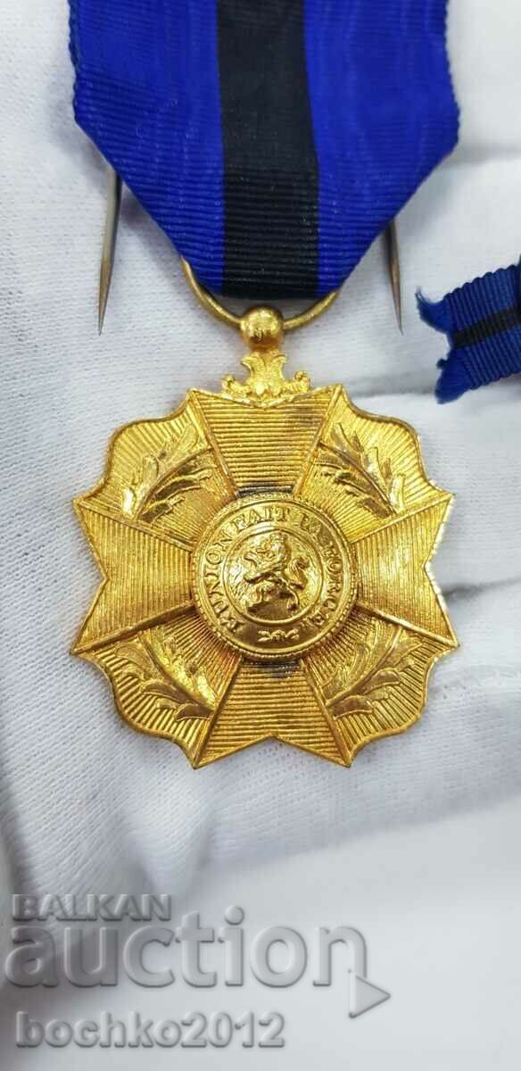 Collectible gilded order, medal, badge - Belgium with price 55.00 BGN | € 28.12 Collectible gilded order, medal, badge - Belgium with price 55.00 BGN | € 28.12