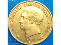 Napoleon 20 lira 1813 M - Milan 6.38g 21.07mm gold RARE