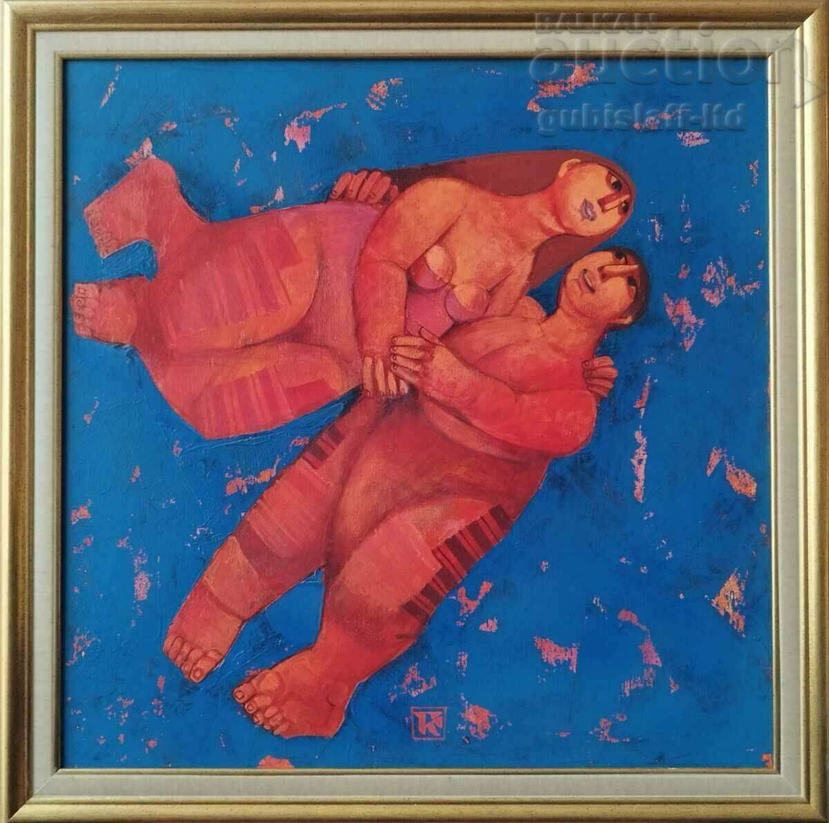 Картина, "Полет", 2019 г., худ. Г. Карабаджаков (1951-2021)