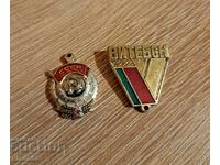 Two old social badges