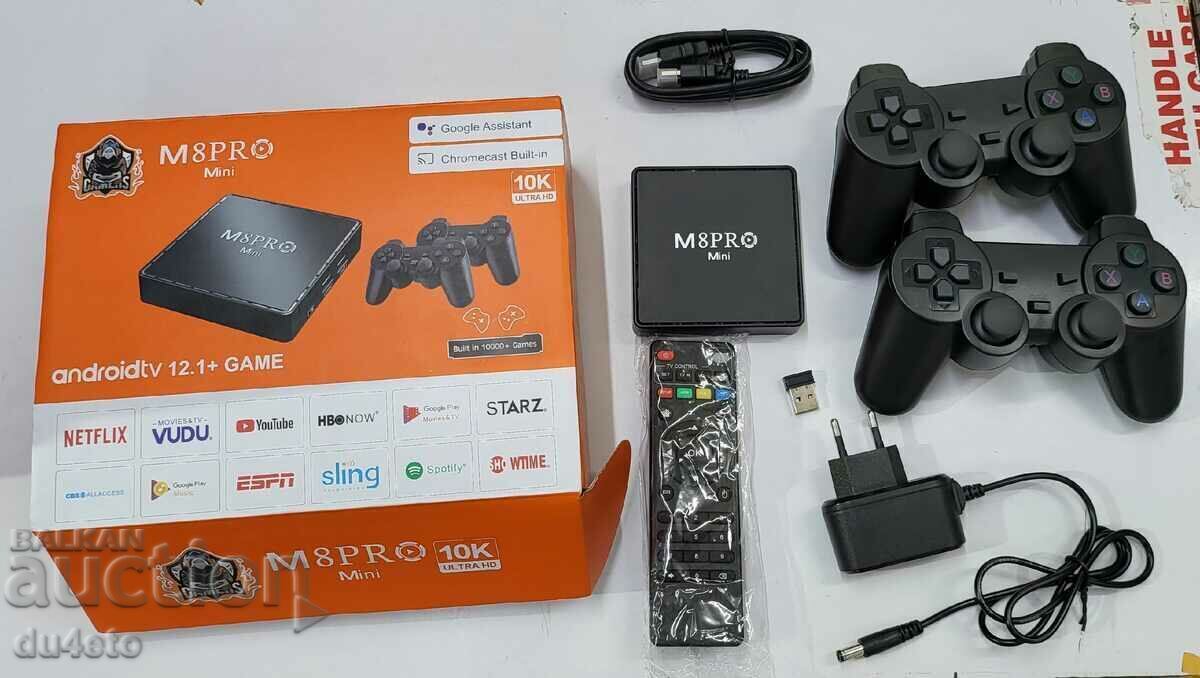 Consola de jocuri cu joystick-uri Game Box M8 PRO mini 10K 8+128G Si cu preț 70.00 BGN | € 35.79