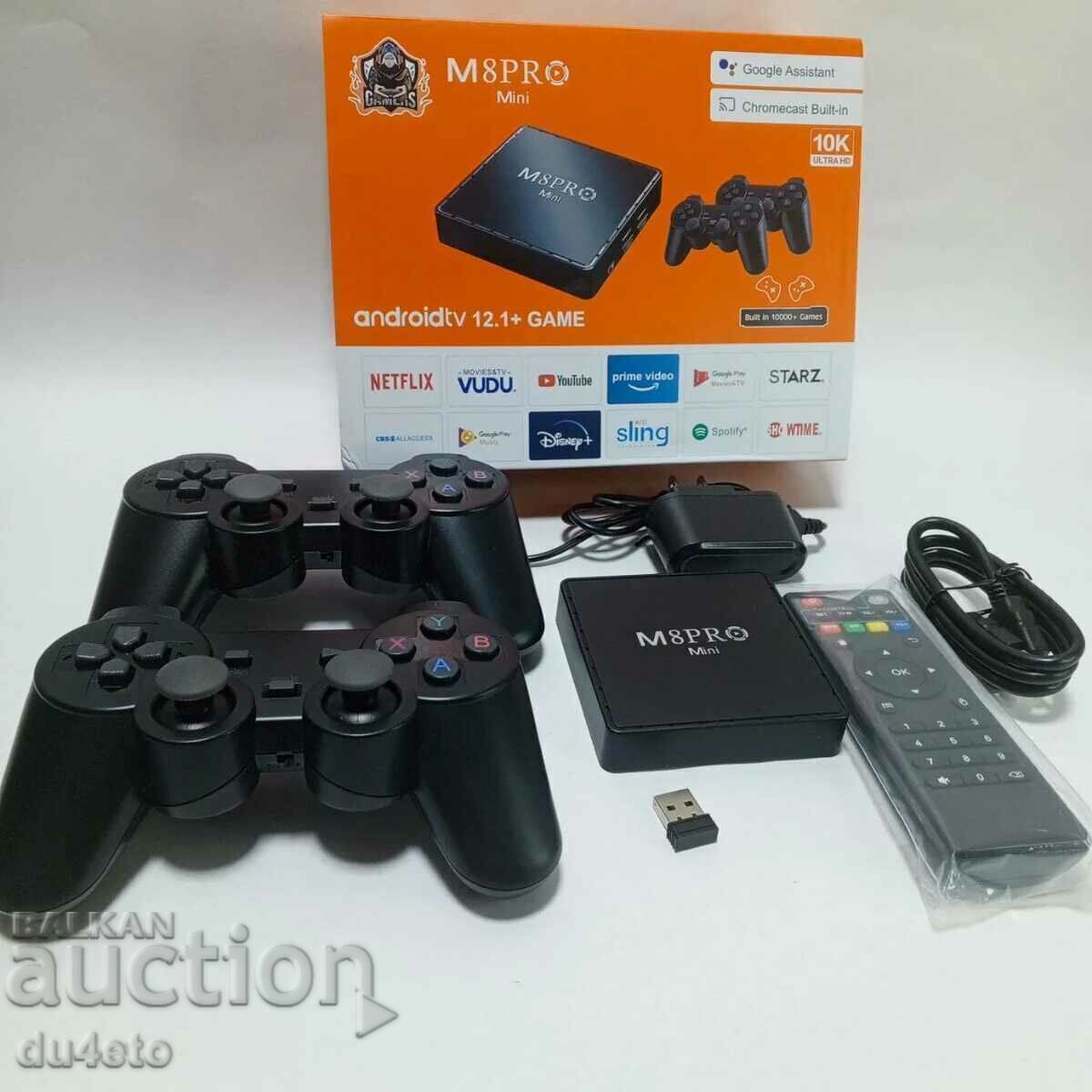 Consola de jocuri cu joystick-uri Game Box M8 PRO mini 10K 8+128G Si