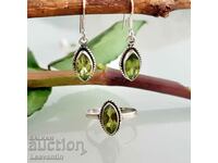 Silver set with Peridot