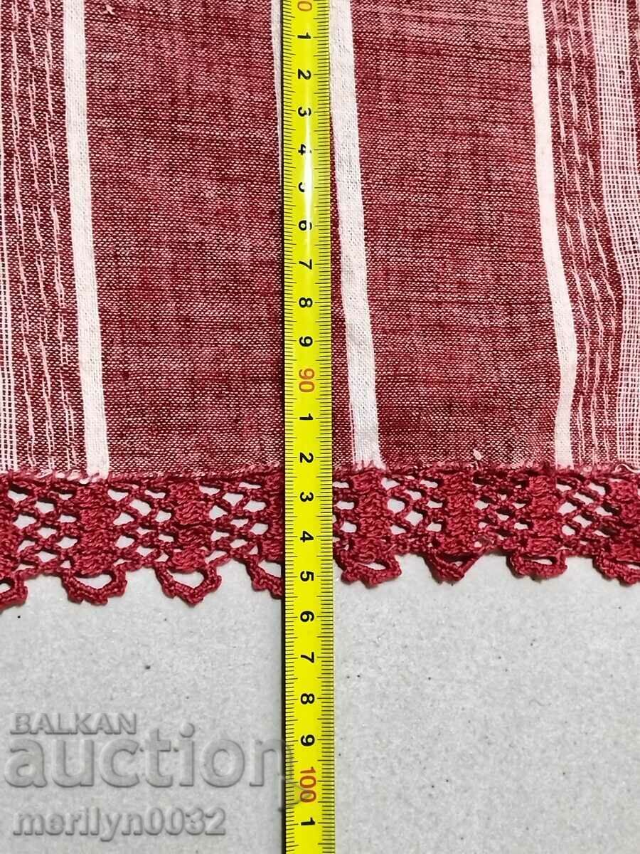 Auction Old handwoven bed sheet with lace border embroidery Auction Old handwoven bed sheet with lace border embroidery