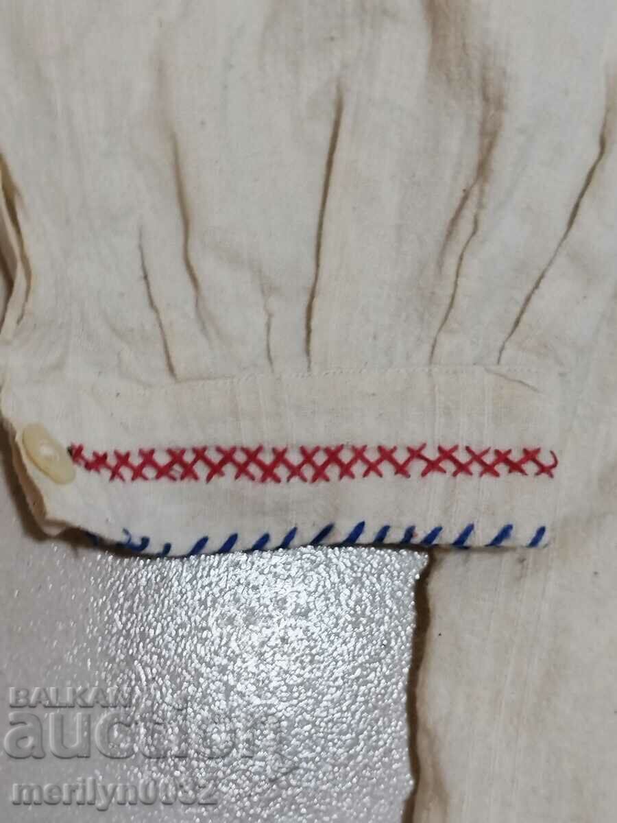 Licitație Cămașă bătrâni kenar cu nasturi brodați vesta costum sidef